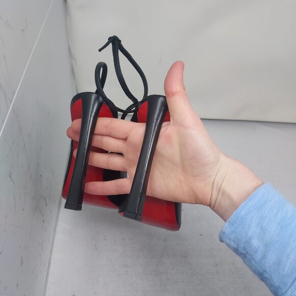 Christian Louboutin Black Strappy Condora Leather Pump - Picture 9 of 12